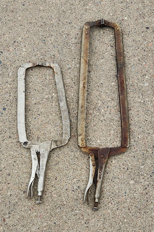 Petersen DeWitt Vise-Grip Locking C Clamp Pliers (1) 18R and  (1) 24SP USA - Image 1 of 4