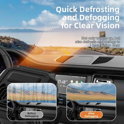For Car Windshield 12V Car Heater Dual Heating And Cooling Compact Portable Size - Image 1 of 4