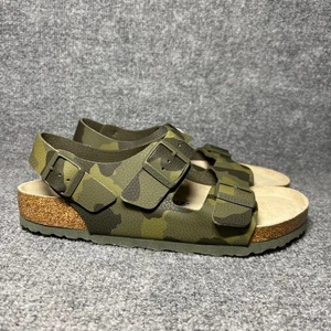 Birkenstock Milano Soft Footbed Sandals Men Size 10 Desert Soil Camouflage Green - Picture 1 of 9