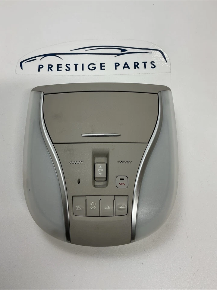 11-13 INFINITI M37 M56 CONSOLA SUPERIOR DOMO LUZ LÁMPARA TECHO INTERRUPTOR OEM Foto 1 de 4