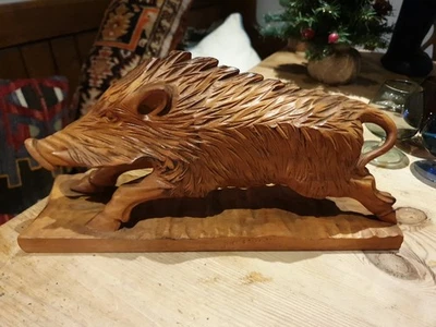 Japanese Wild Boar Carving - Image 1 of 4