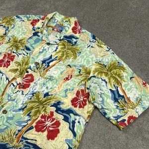 Joe Kealoha Reyn Spooner Vintage Hawaiian Shirt Mens M/L AOP Surfing Floral - Picture 1 of 9