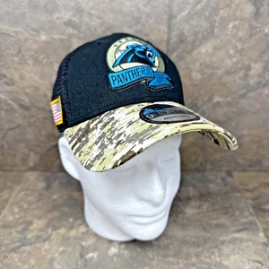 New Era Carolina Panthers NFL SALUTE TO SERVICE Hat Cap ON FIELD Camo 9Forty NWT - Picture 1 of 11