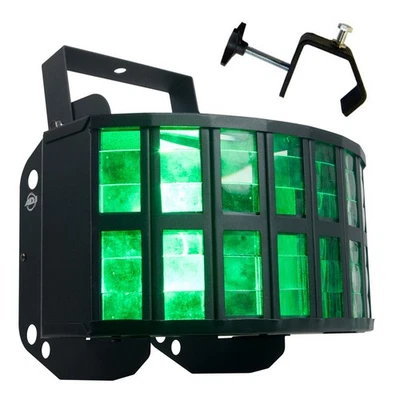 American DJ Aggressor Hex LED Sound Activated Derby Beam Light & Truss Clamp New - Image 1 of 4