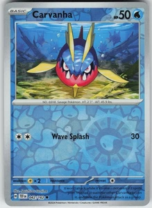 PO-01 Reverse Holo Carvanha 042/162 Common SV05: Temporal Forces - Picture 1 of 1