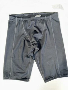 TYR Men's 30 Small Black SOLID SPLICE Swimsuit Jammer Shorts Durafast SAMPLE New - Picture 1 of 4