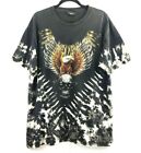 Jay's Rock Graphic Skull and Flame Genuine Stud Holes Front Black Shirt Size XL 