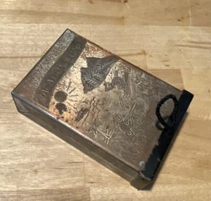 “Vacation fund” piggy bank vintage Copper Bank Safe In Case Of Emergency Ripcord - Picture 1 of 14