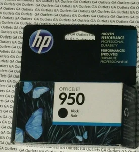 Genuine OEM HP 950 Single Black Ink Cartridge EXPIRED 09/2017 - Picture 1 of 5