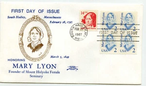 2169 Mary Lyon, Colonial, block of 4, FDC - Picture 1 of 1