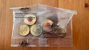 2018 $2 Remembrance Armistice Centenary Coloured UNC Coin in Mint Bag Of 5 Coins - Picture 1 of 2