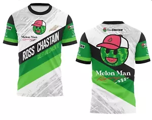 Ross Chastain 2025 Checkered Flag Gas It/Melon Man Racing Sublimated Uniform Tee - Picture 1 of 1