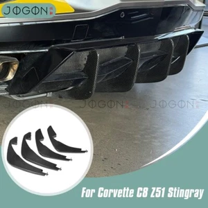 Real Carbon Rear Diffuser Fin For Corvette C8 Z51 Stingray 20+ Jogon Performance - Picture 1 of 16