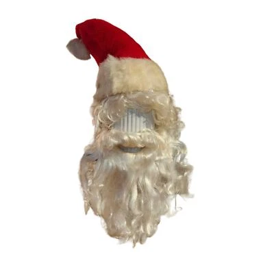 Abrigo de traje de Papá Noel polar 3/4 pantalones sombrero barba peluca negro cubre zapatos/botas medias Foto 1 de 4