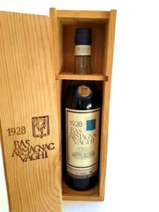 1928er Bas Armagnac - Vaghi (0,70 Liter) in Holzkiste! - Bild 1 von 3