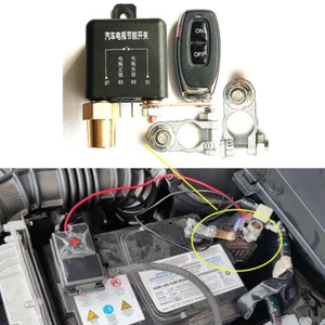 Universal 230A 12V Auto Batterie Trennschalter Trennrelais mit 1x Fernbedienung - Afbeelding 1 van 12