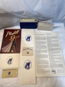Vintage SS Rotterdam Ship Memorabilia Lot  - Picture 1 of 11