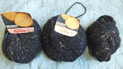 2 skeins 1 partial skein Lana's Katia Brandy yarn 26901 1756 Wool Acrylic Alpaca - Image 1 of 3