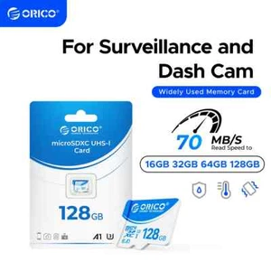 Karta pamięci ORICO Micro SD TF 16GB 32GB 64GB 128GB do kamery / drona / deski rozdzielczej - Zdjęcie 1 z 10