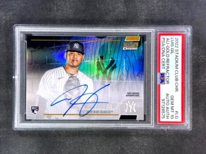 2022 Topps Stadium Club Chrome Luis Gil Auto Gold Refractor /50 Rookie RC PSA 10 - Picture 1 of 2