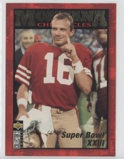 1995 Upper Deck Collector's Choice Chronicles 5 x 7 Jumbo Joe Montana #JM7 HOF