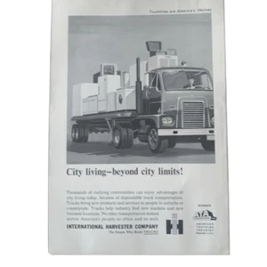 Vintage 1962 International Harvester Beyond City Limits Anzeige Werbung - Bild 1 von 4