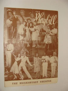 1944 NY Playbill Early to Bed Fats Waller Richard Kollmar Ernie Pyle ad - Picture 1 of 3