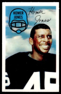 1970 Kellogg's Xograph Nm Homer Jones Cleveland Browns #52 - Image 1 of 2