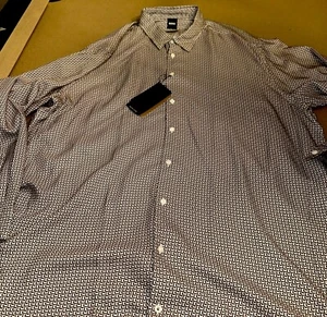 Hugo Boss Button Down Shirt 4XL Slim Fit NWT - Picture 1 of 7