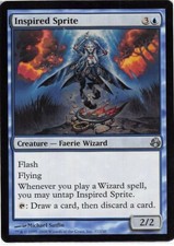 Inspired Sprite *Uncommon* Magic MtG x1 Morningtide SP