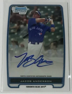 2012 Bowman Chrome Prospects Autographs #BCP83 JACOB ANDERSON Toronto Blue Jays - Image 1 of 2