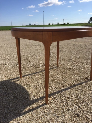 Vintage Danish Modern Mid Century Teak Dining Room Table Lane Cover