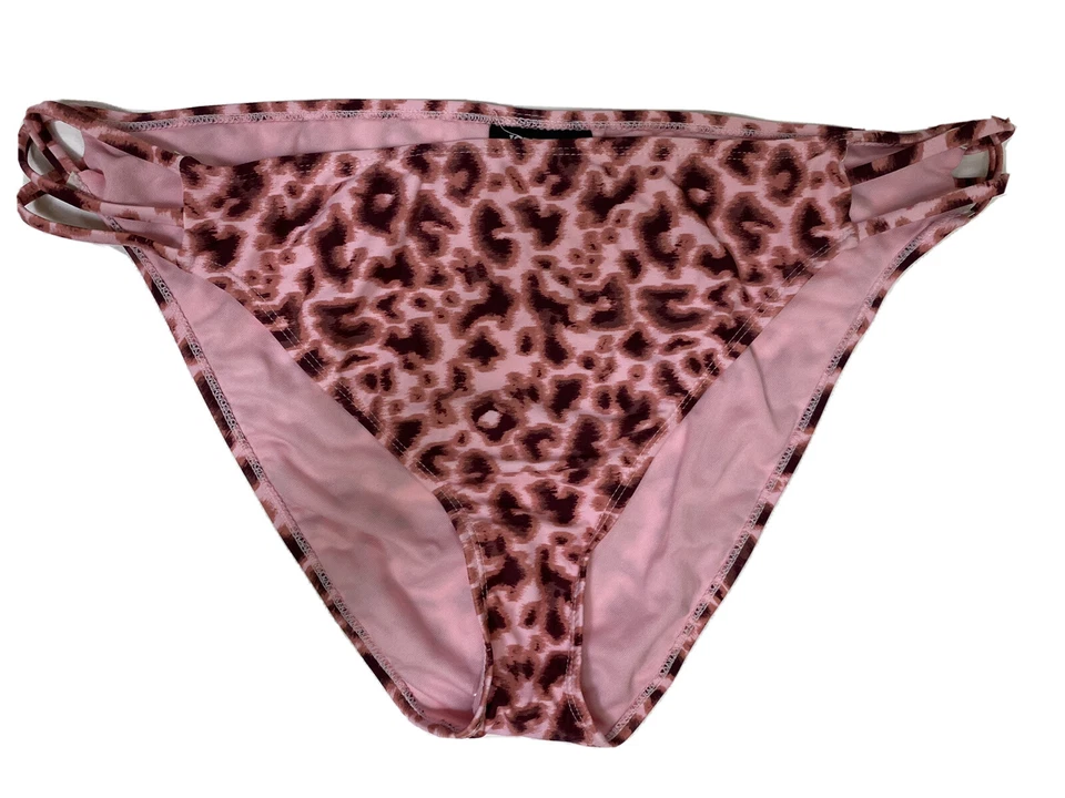 Joe Boxer PLUS Swimsuit Bikini Swim BOTTOMS Leopard Pink Brown Sahara XXL 3X - Image 1 of 4