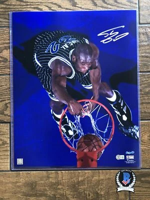 Orlando Magic Shaq Autographed 16x20 Photo Beckett Witnessed Shaq Signed - Image 1 of 4