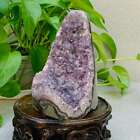 1060G Natural Amethyst Geode Mineral Specimen Crystal Quartz Energy Decoration
