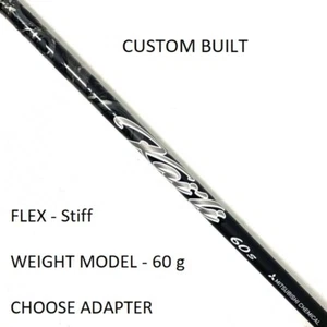 Mitsubishi Kai'li 60 Dark Wave MR.70 Stiff Fairway or Driver Shaft - Custom B... - Picture 1 of 1