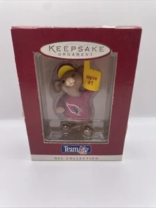 Hallmark Keepsake Ornament Arizona Cardinals NFL Vintage 1996 Vacaciones de Navidad - Imagen 1 de 5