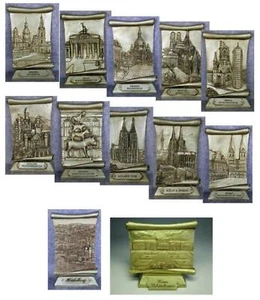Deutschland Köln 3D Relief Berlin Neuschwanstein Dresden München Bremen Souvenir - Picture 1 of 22