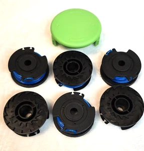 6 PCS 0.065" Single Line Auto-Feed Replacement Trimmer w/ Cap #62 - Picture 1 of 3