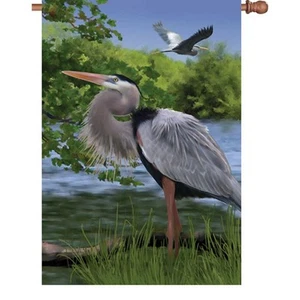 Blue Heron Bay House Size (28" x 40" Approx) Flag PR 52991 - Picture 1 of 1