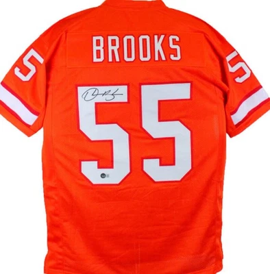 Derrick Brooks Autographed Orange Pro Style Jersey-Beckett W Hologram - Image 1 of 3