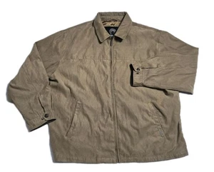 Weatherproof Suede Feel Jacket Tan XXL XXXL 2X 3X Full Zip Lined Coat Men’s - Picture 1 of 7