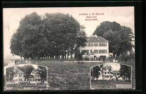 AK Frankfurt a. M., Oberrad, vor dem Restaurant Gerbermühle, Gartenansicht - Picture 1 of 2