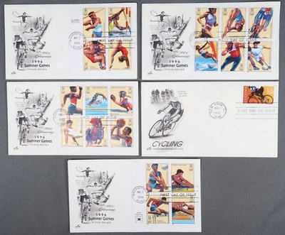 MayfairStamps US FDC 1996 Washington DC Summer Olympics 4 Art Craft First Day Co - Image 1 of 2