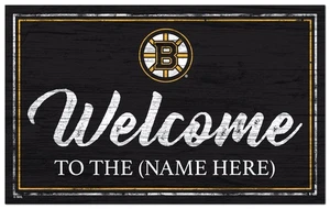 Boston Bruins Sign Personalized Welcome Sign 19x11 - Picture 1 of 1