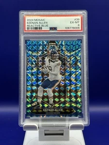 2024 Panini Mosaic #39 Keenan Allen REACTIVE BLUE PSA 6 POP 2 - Bild 1 von 3
