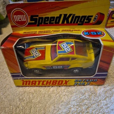 MATCHBOX SPEEDKINGS K-52 DATSUN 240Z RALLY CAR NO.52  - BNIB - HANGER INTACT - Image 1 of 4