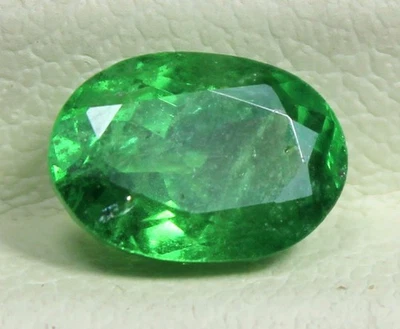 Piedra preciosa natural tsavorita piedra facetada certificación 1,7 quilates Foto 1 de 4