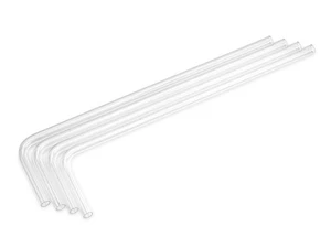 Bitspower vorgebogenes 90 Grad Acryl Hartrohr Außendurchmesser 14 mm Länge 110 x 415 mm - Bild 1 von 2