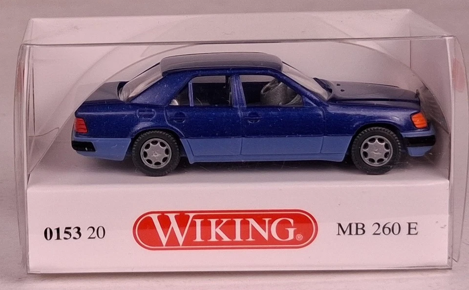 Mercedes-Benz 260 E (Blu Metallic) 1984-1993 1:87 Wiking - Immagine 1 di 1